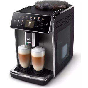 Espressor de cafea Philips automat Saeco GranAroma SM6582/10, 1500W, 15bar, 1.8L, Negru/Argintiu