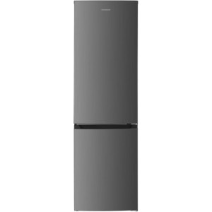 Combina frigorifica Heinner HC-HM253XE++, 253 L, No Frost, Clasa E, Control electronic, Iluminare LED, 180 cm, Argintiu