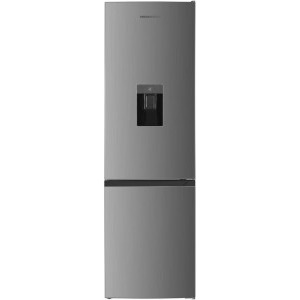 Combina frigorifica Heinner HC-HM260XWDE++, 260 L, Clasa E, Dozator apa, Control electronic, Iluminare LED, 180 cm, Argintiu