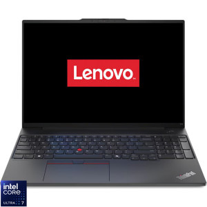 Lenovo 16'' ThinkPad E16 Gen 2, WUXGA IPS, Procesor Intel® Core™ Ultra 7 155H (24M Cache, up to 4.80 GHz), 16GB DDR5, 512GB SSD, Intel Integrated Graphics, No OS, Graphite Black