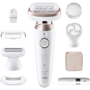 Epilator Braun Silk-épil 9 9-360 Flex 360° Wet & Dry SkinSpa + Aparat de ras facial