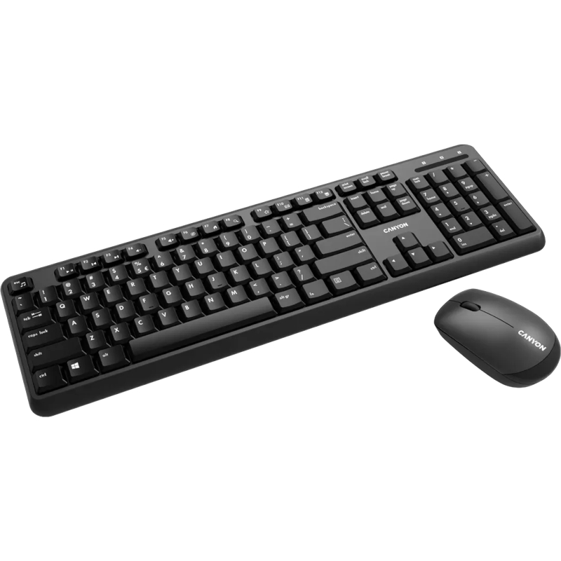 Kit periferice Canyon Velvet tread Tastatura + Mouse CNS-HSETW02 Wireless Black