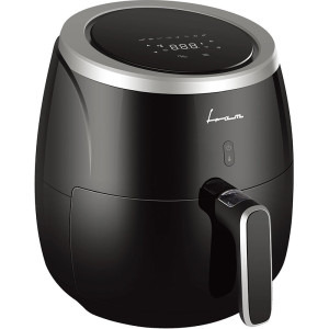 Fram Friteuza cu aer cald FAF-MD2000BK, 2000W, 5L, display digital, control Touch, vas detasabil anti-adeziv, temperatura ajustabila: 80-200˚C, temporizator max 60min, protectie supraincalzire, Negru