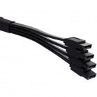 NZXT 4x SATA-II Female - 4x SATA-II Female, 0.75m, negru