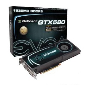 EVGA GeForce GTX 580 SuperClocked 1.53GB GDDR5 384-bit