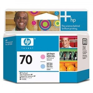 HP Printhead 70 Light Cyan + Light Magenta
