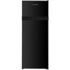 Frigider Heinner HF-H2206BKE++, 206 L, Clasa E, Termostat ajustabil, Iluminare LED, 143 cm, Negru