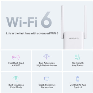 MERCUSYS Gigabit ME70X Dual-Band WiFi 6