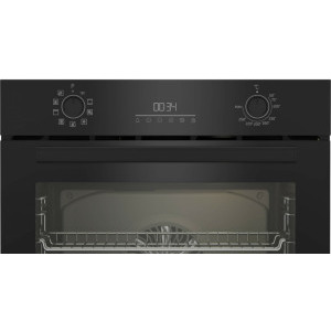 Beko BBIM18302BCSE, Electric, Autocuratare catalitica, 72 L, Clasa A+, AEROperfect, Rafturi telescopice, SoftClose, Grill, Negru