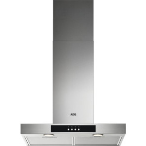 Hota AEG decorativa DBB4651M, Putere de absorbtie 600 m3/h, Filtre aluminiu lavabile, 1 motor, 60 cm, Inox