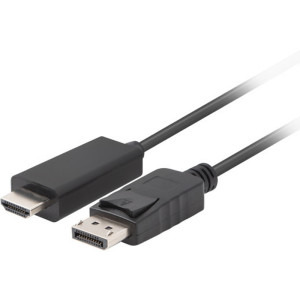 Lanberg DisplayPort v1.1 Male - HDMI Male, 5m, negru