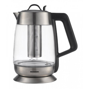 Heinner 1.8L, Inox, HEK-TF18GX cu filtru de ceai