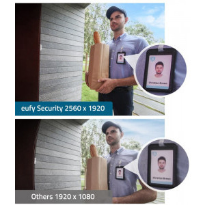 eufy Sonerie video Wireless, 2K HD, autonomie 6 luni, Negru + HomeBase Wireless