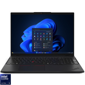 Laptop Lenovo 16 ThinkPad L16 Gen 1, WUXGA IPS, Procesor Intel® Core™ Ultra 5 125U (12M Cache, up to 4.30 GHz), 16GB DDR5, 512GB SSD, Intel Graphics, Win 11 Pro, Black