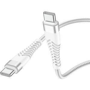 Lamtech Unbreakable, USB-C Male la USB-C Male, 1 m, White