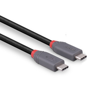 LINDY Anthra, USB4 Tip C Male - USB4 Tip C Male, 0.8m, negru-gri