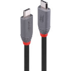 Cablu periferice LINDY Anthra, USB4 Tip C Male - USB4 Tip C Male, 0.8m, negru-gri