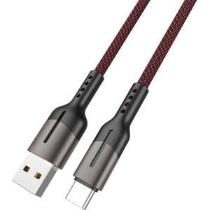 Lamtech USB Male la USB-C Male, 1.2 m, Black, amperaj maxim suportat 5A