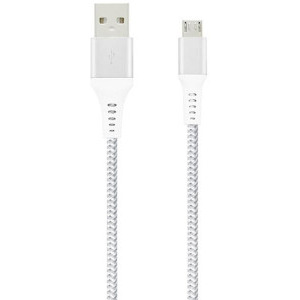 Lamtech Unbreakable, USB Male la microUSB Male, 2 m, Silver
