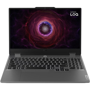 Lenovo Gaming 15.6'' LOQ 15AHP9, FHD IPS 144Hz G-Sync, Procesor AMD Ryzen™ 5 8645HS (16M Cache, up to 5.0 GHz), 16GB DDR5, 512GB SSD, GeForce RTX 4050 6GB, No OS, Luna Grey