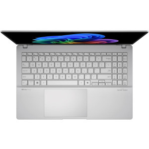 ASUS 15.6'' Vivobook S 15 OLED S5507QA, 3K 120Hz, Procesor Qualcomm Snapdragon X Elite X1E-78-100, 16GB LPDDR5X, 1TB SSD, Qualcomm Adreno, Win 11 Pro, Cool Silver