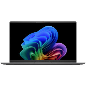 ASUS 15.6'' Vivobook S 15 OLED S5507QA, 3K 120Hz, Procesor Qualcomm Snapdragon X Elite X1E-78-100, 16GB LPDDR5X, 1TB SSD, Qualcomm Adreno, Win 11 Pro, Cool Silver
