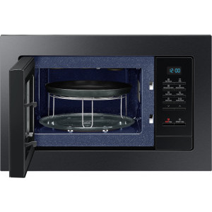 Samsung MG23A7013CA/OL, 23L, Grill, 800W, 6 trepte de putere, Mod Eco, Dezghetare rapida, Grill Fry, Negru