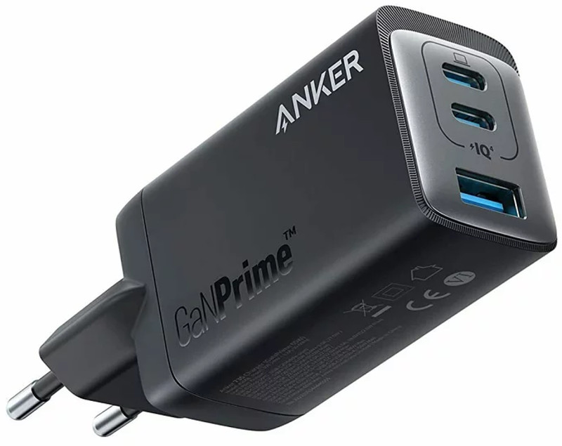 Incarcator retea Anker GaNPrime III 65W, 2x USB-C, 1x USB, PowerIQ 3.0, Black