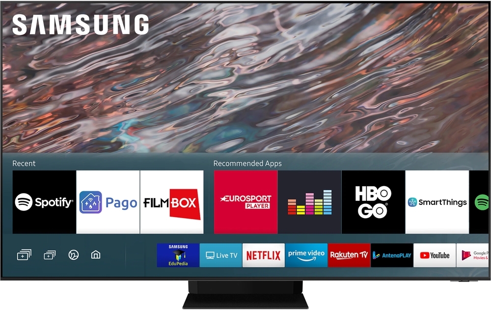 Televizor LED Samsung Smart TV Neo QLED 75QN800A Seria QN800A 189cm argintiu-negru 8K UHD HDR