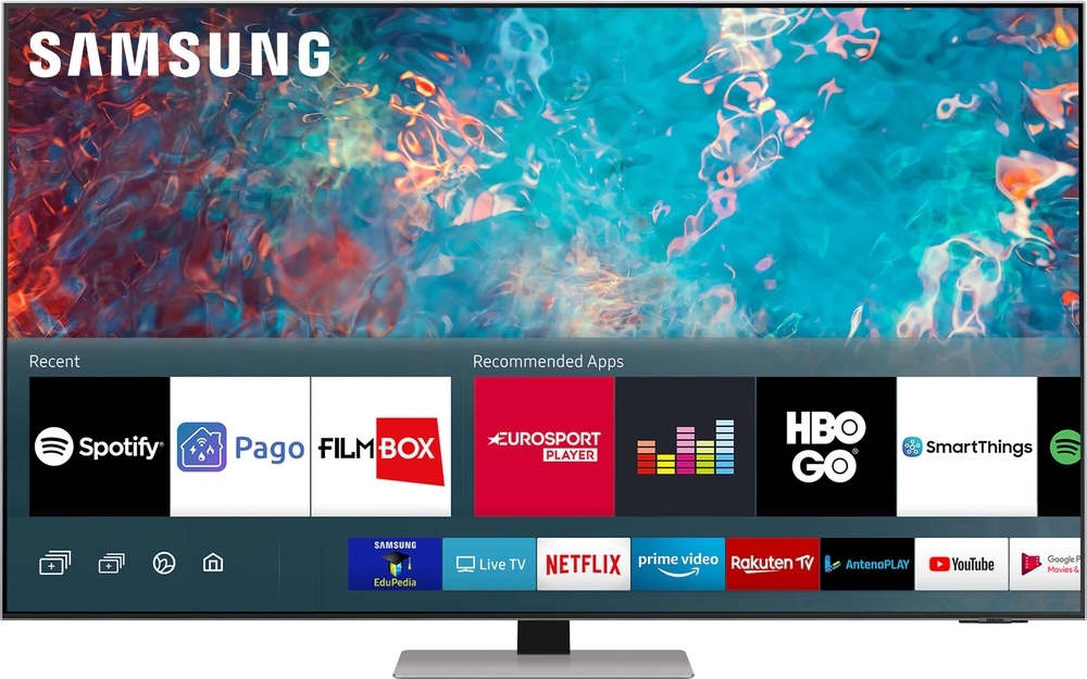 Televizor LED Samsung Smart TV Neo QLED 55QN85A Seria QN85A 138cm argintiu-negru 4K UHD HDR