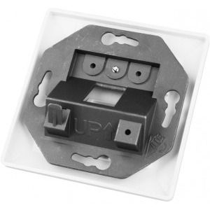 Schrack Priza pentru 1 modul TOOLLESS LINE, 80x80mm, inclinat, RAL9010