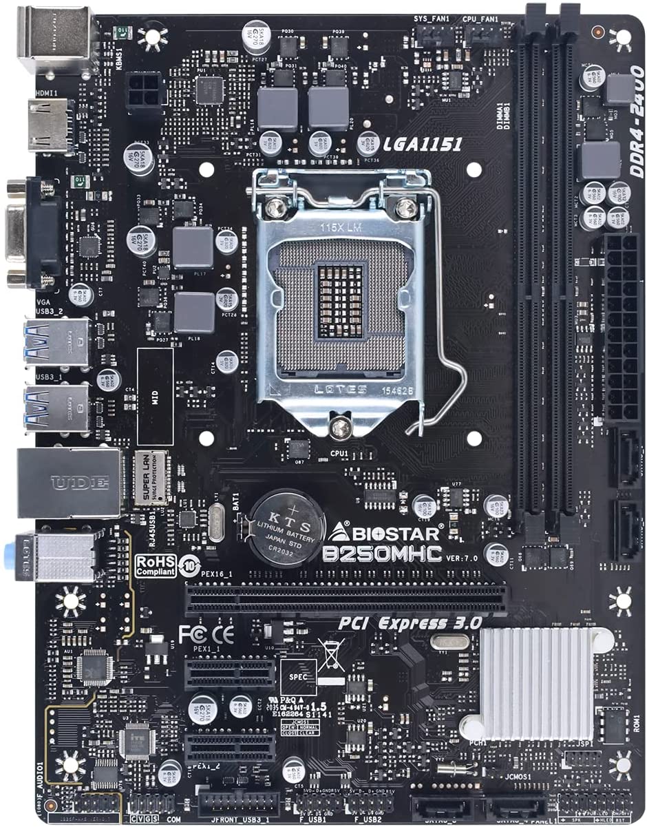 Placa de baza Biostar B250MHC