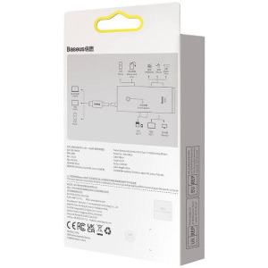 Baseus MultiPort Hub WKQX050001, USB Tip C, 6-in-1, redare 4K