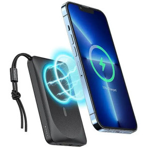 VEGER W1151, 10000 mAh, 1x USB, 1x USB-C, negru