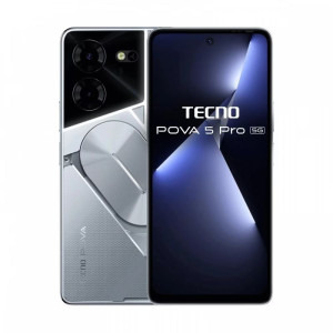 Tecno Pova 5 Pro, 256GB, 8GB RAM, Dual SIM, 5G, Tri-Camera, Silver Fantasy