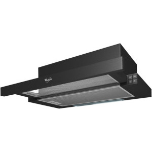 Whirlpool telescopica AKR 749/1 NB, Putere de absorbtie 304 m3/h, 3 trepte de viteza, Iluminare LED, 60 cm, Negru