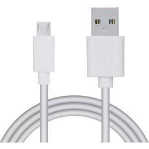 Cablu de date / adaptor Spacer USB-A Male la microUSB Male, 1.8 m, White