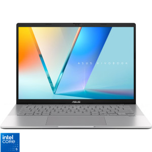 Laptop ASUS 14 Vivobook S14 S3407VA, WUXGA, Procesor Intel® Core™ 5 210H (12M Cache, up to 4.80 GHz), 16GB DDR5, 1TB SSD, Intel Graphics, No OS, Cool Silver