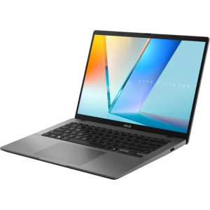 ASUS 14'' Vivobook S14 M3407GA, WUXGA OLED, Procesor AMD Ryzen™ AI 7 445 (8M Cache, up to 4.6 GHz), 32GB DDR5, 1TB SSD, AMD Radeon 840M, No OS, Matte Gray