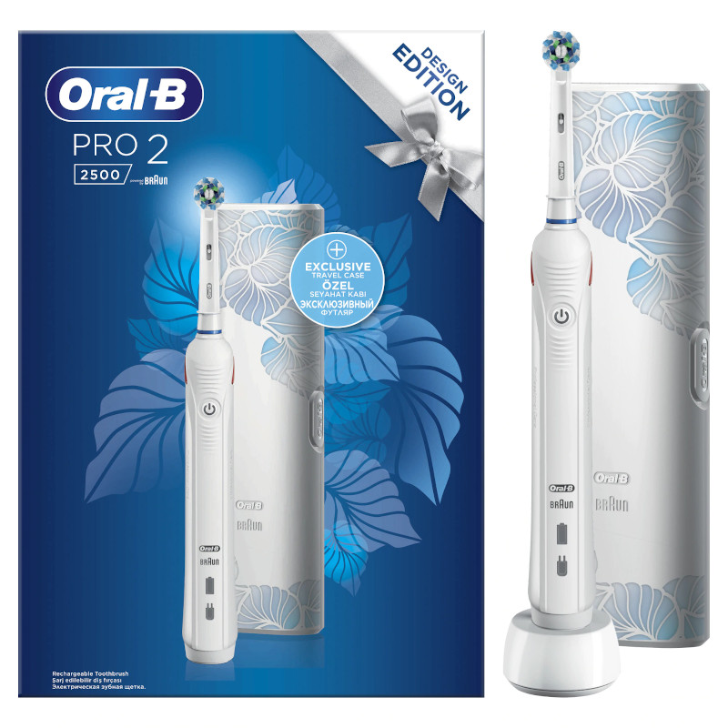 Oral-B Periuta de dinti electrica Pro 2 2500 Design Edition Sensi UltraThin, Alb
