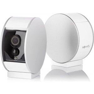 Somfy Camera Video HD de interior, vedere pe timp de noapte, zoom de 8x, compatibil cu TaHoma, Amazon Alexa, IFTTT si Nest