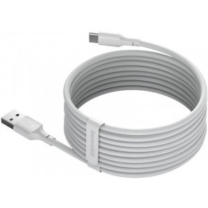 Baseus TZCATZJ-02, USB Male la USB-C Male, 1.5 m, White, 40W, amperaj maxim suportat 5A (set 2 bucati)