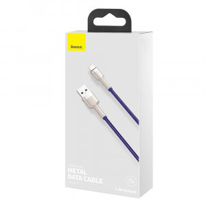 Baseus Cafule Metal, CALJK-A05, USB Male la Lightning Male, 1 m, Purple