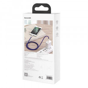 Baseus Cafule Metal, CALJK-B05, USB Male la Lightning Male, 2 m, Purple