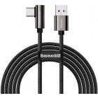 Cablu de date / adaptor Baseus Legend Elbow CATCS-B01, USB Male la USB-C Male, 1 m, Black