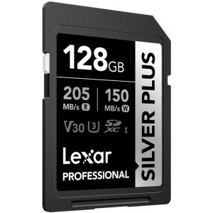 Lexar SDXC Professional Silver Plus UHS-I 128GB