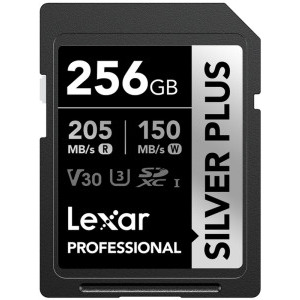 Lexar SDXC Professional Silver Plus UHS-I 256GB