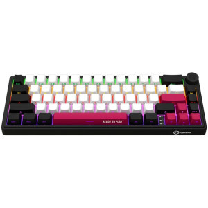 LORGAR KBP70MW Pro TKL RGB Toxic Purple Linear Switch Black/Red Mecanica