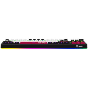 LORGAR KBP70TKLW Pro RGB Toxic Purple Linear Switch Black/Red Mecanica