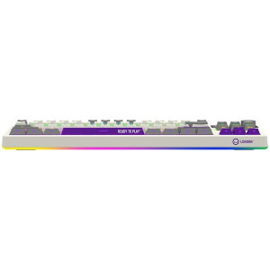 LORGAR KBP70TKLW Pro TKL RGB Toxic Purple Linear Switch Beige Mecanica